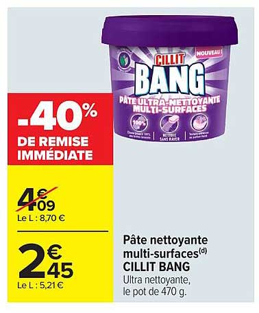CILLIT BANG Pâte nettoyante multi-surfaces