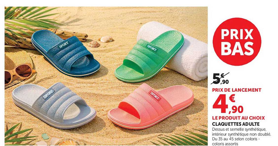 CLAQUETTES ADULTE