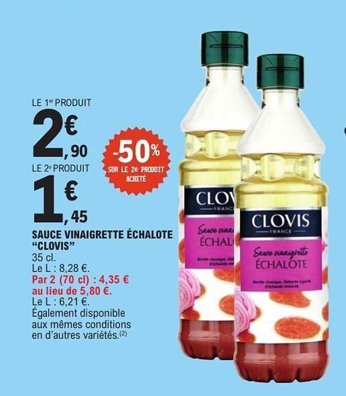 Clovis Sauce vinaigrette Échalote