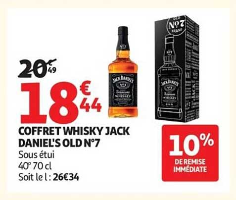 COFFRET WHISKY JACK DANIEL'S OLD N°7