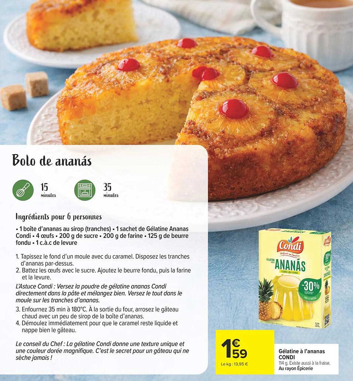Condi Gélatine à l’ananas