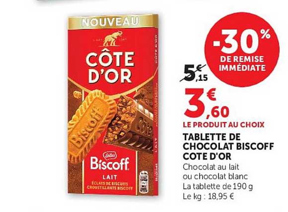 CÔTE D’OR Biscoff Lait