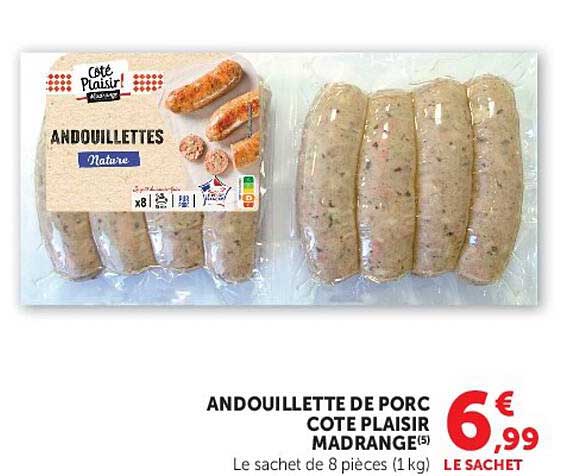 Côte Plaisir Andouillette de porc