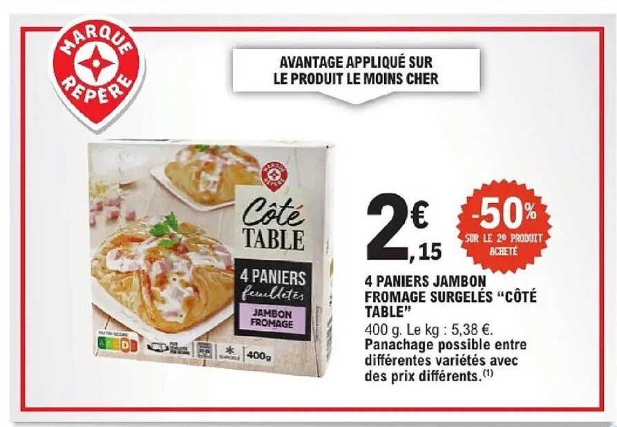 Côté Table 4 Paniers toppings