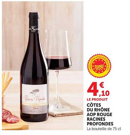 CÔTES DU RHÔNE AOP ROUGE RACINES PROFONDES