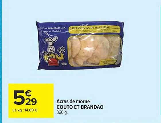 COUTO ET BRANDAO Acras de morue