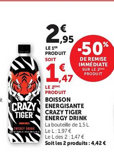 CRAZY TIGER ENERGY DRINK