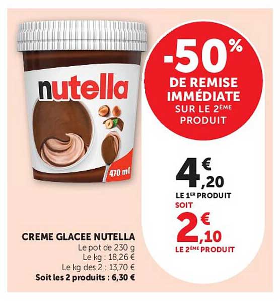 CREME GLACEE NUTELLA