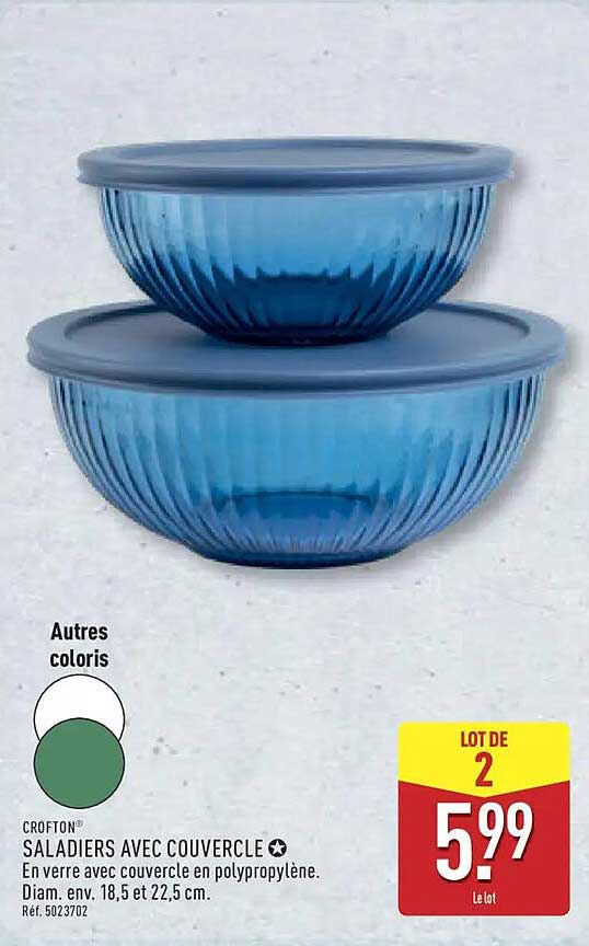 CROFTON SALADIERS AVEC COUVERCLE