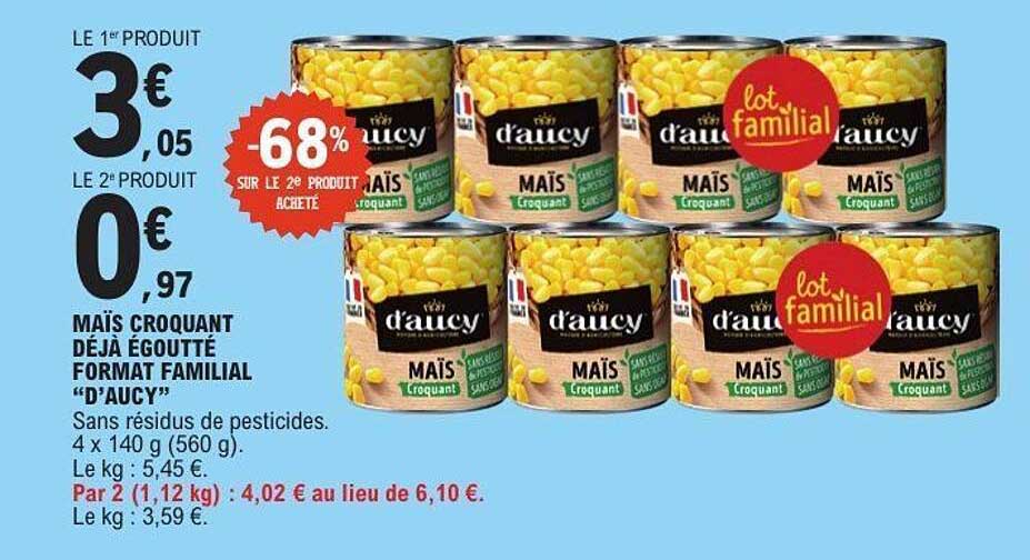 d'aucy Maïs Croquant