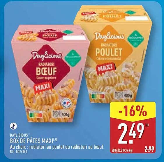 Daylicious BOX DE PÂTES MAXI