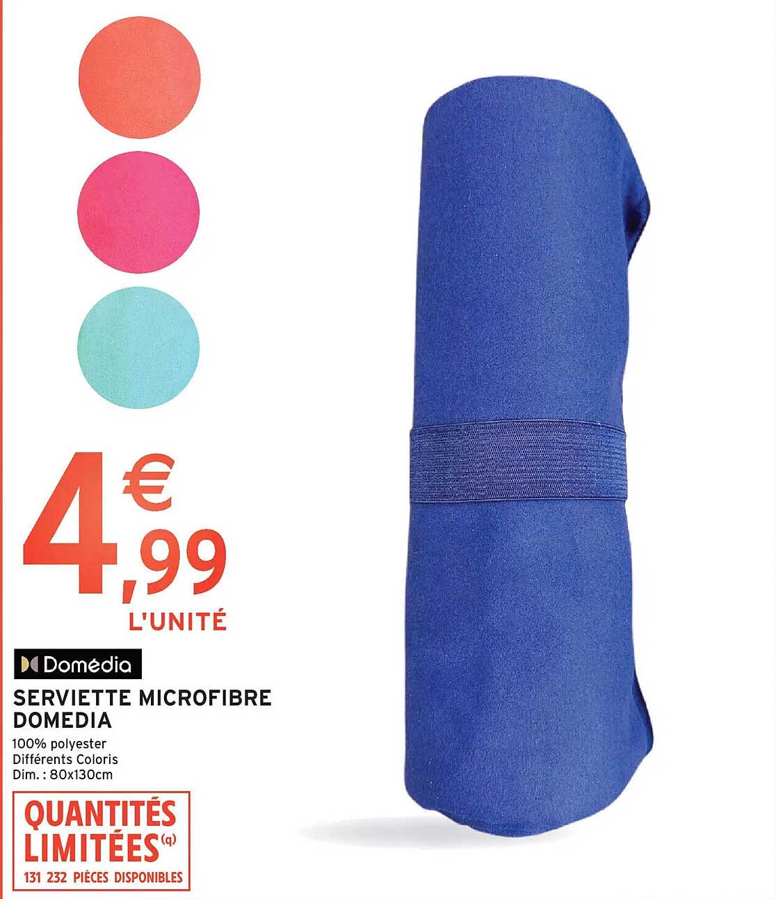 Domedia SERVIETTE MICROFIBRE DOMEDIA