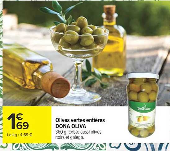 DONA OLIVA Olives vertes entières