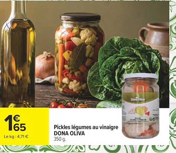 DONA OLIVA Pickles légumes au vinaigre