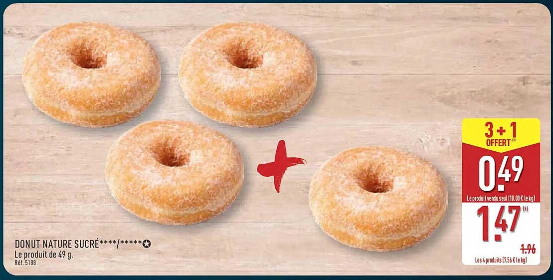 DONUT NATURE SUCRÉ****/*****