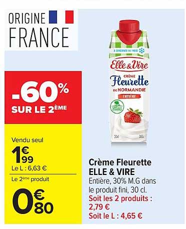 Elle & Vire Crème Fleurette