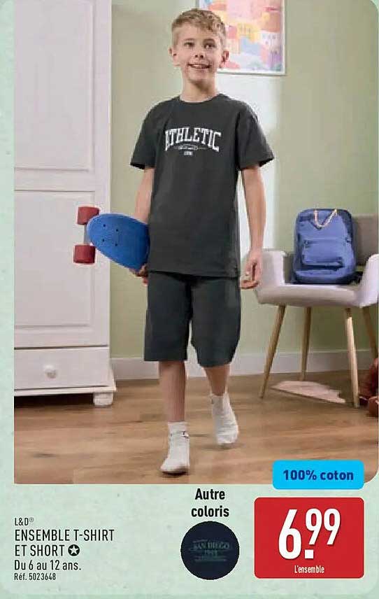 ENSEMBLE T-SHIRT ET SHORT