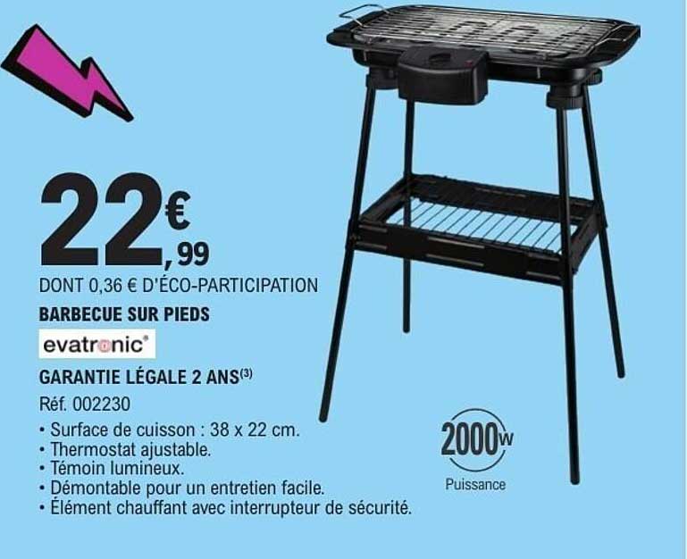 evatronic BARBECUE SUR PIEDS