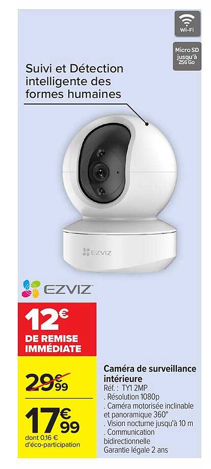 EZVIZ Caméra de surveillance intérieure
