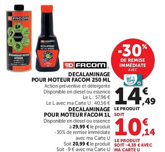FACOM DECALAMINAGE POUR MOTEUR FACOM 250 ML