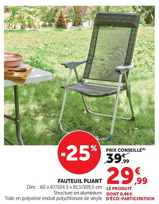 FAUTEUIL PLIANT
