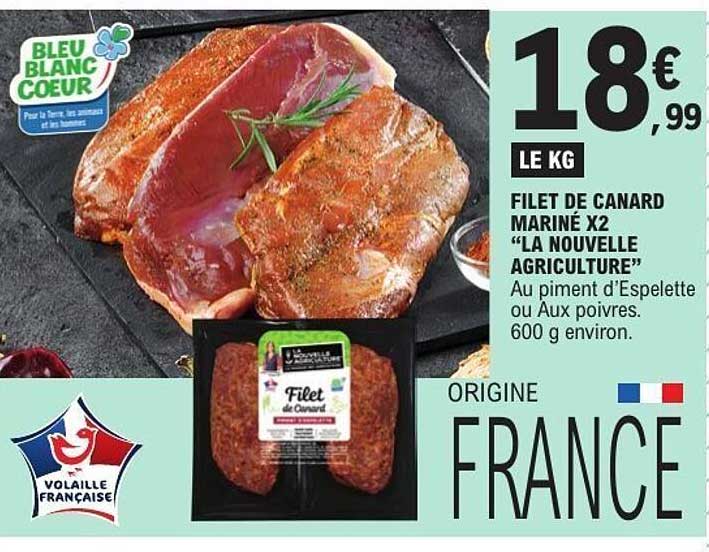 Filet de Canard mariné x2