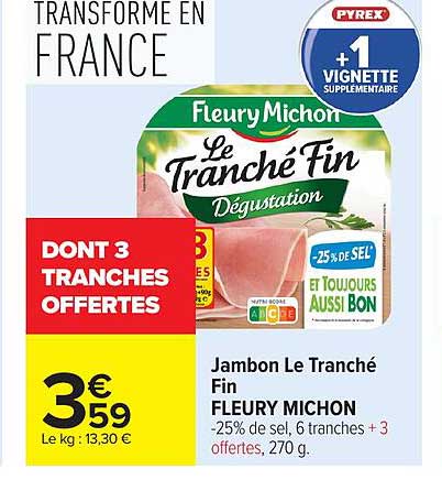 Fleury Michon Le Tranché Fin