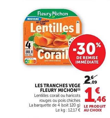 Fleury Michon Lentilles Corail