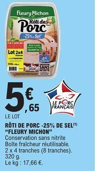 Fleury Michon Rôti de Porc