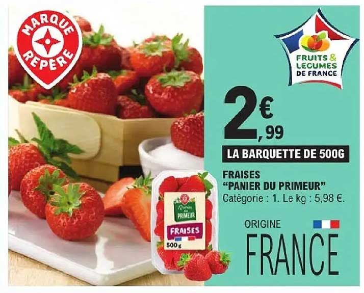 Fraises "Panier du Primeur