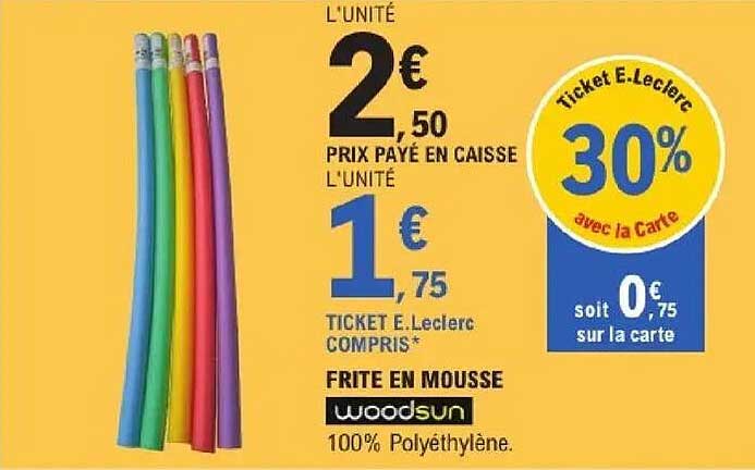 Frite en mousse