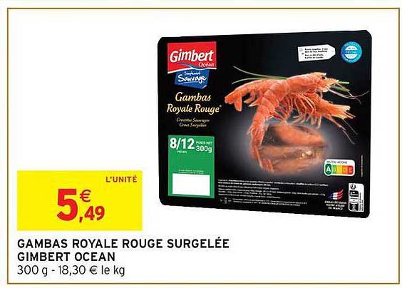 Gambas Royale Rouge