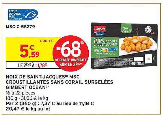 Gimbert Noix de Saint-Jacques Crostillantes