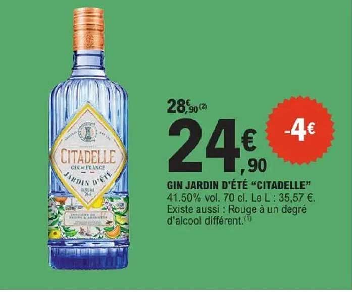 Gin Jardin d'Été Citadelle