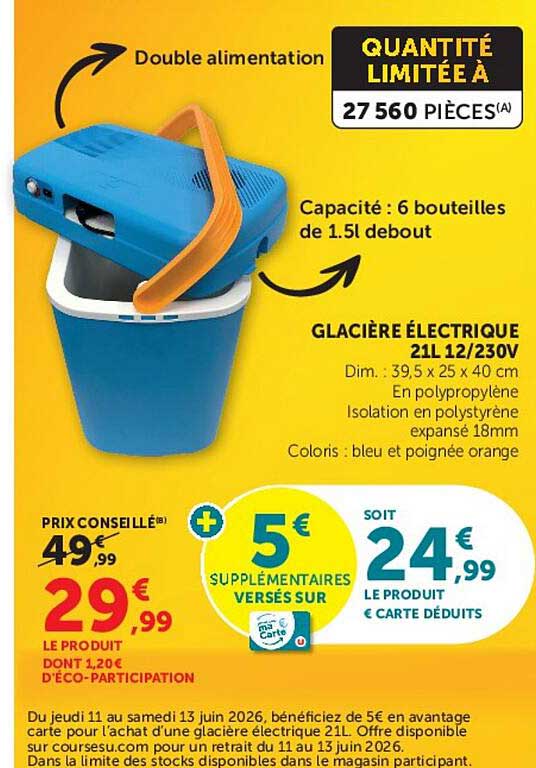 GLACIÈRE ÉLECTRIQUE