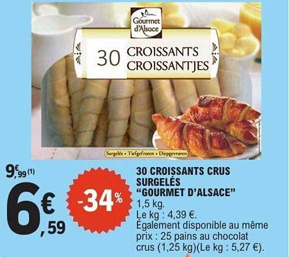 Gourmet d'Alsace 30 Croissants