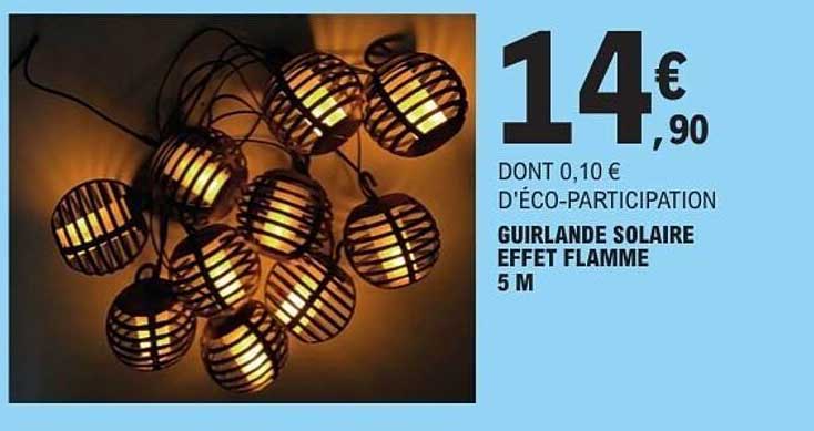 GUIRLANDE SOLAIRE EFFET FLAMME