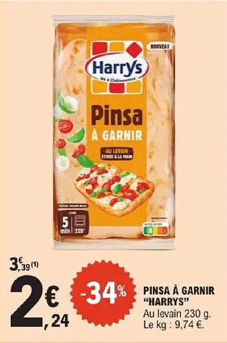 Harrys Pinsa à garnir