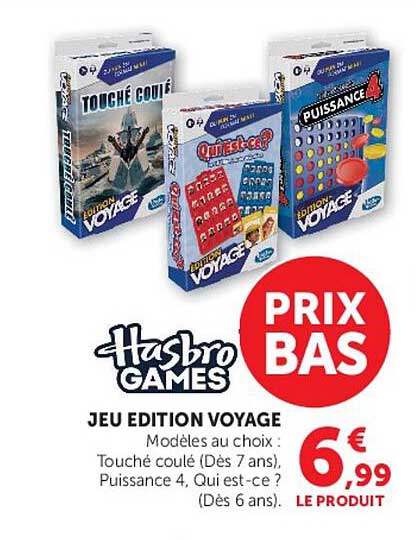 Hasbro Games Jeu Edition Voyage