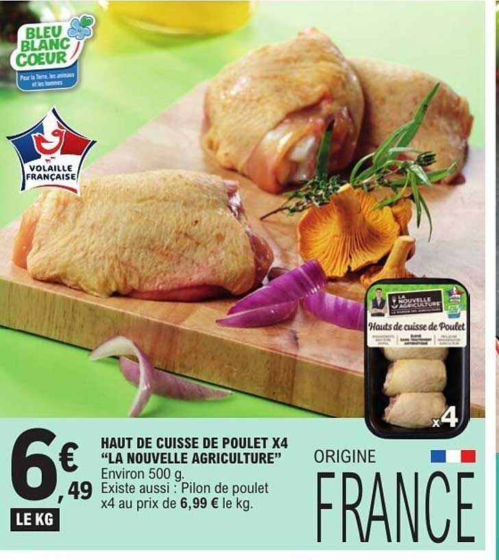 Haut de cuisse de poulet x4