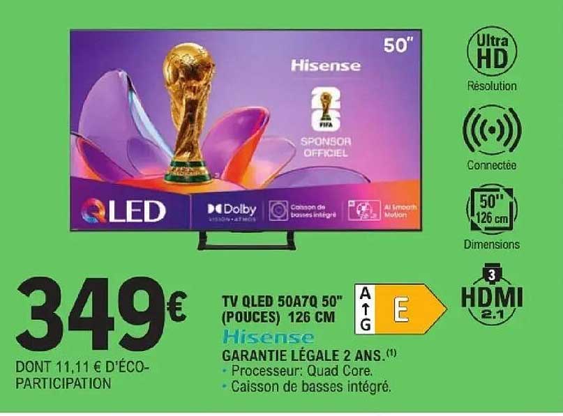 Hisense TV QLED 50A7Q 50
