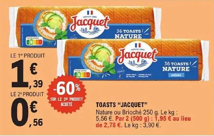 Jacquet Toasts Nature