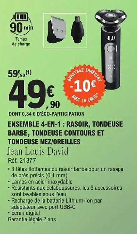Jean Louis David Ensemble 4-en-1