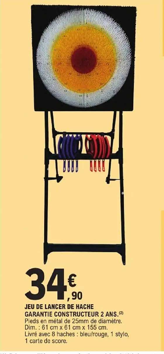 JEU DE LANCER DE HACHE