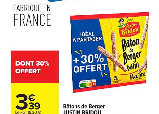 Justin Bridou Bâtons de Berger Mini