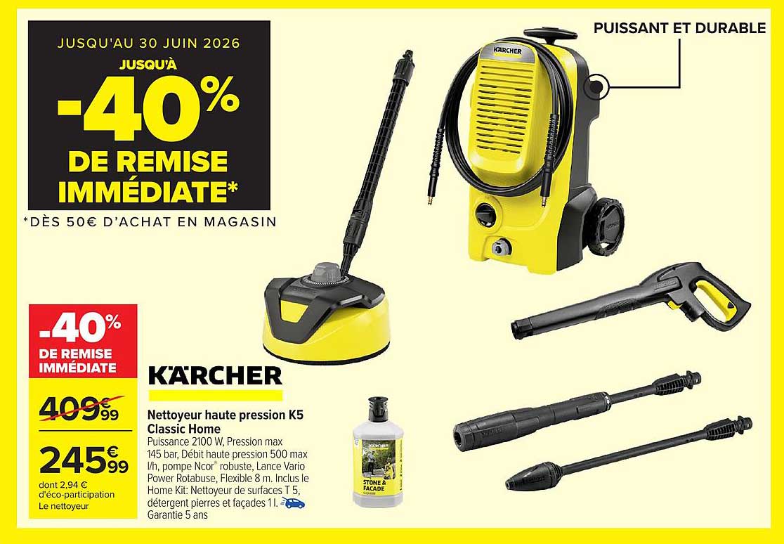 KÄRCHER Nettoyeur haute pression K5 Classic Home