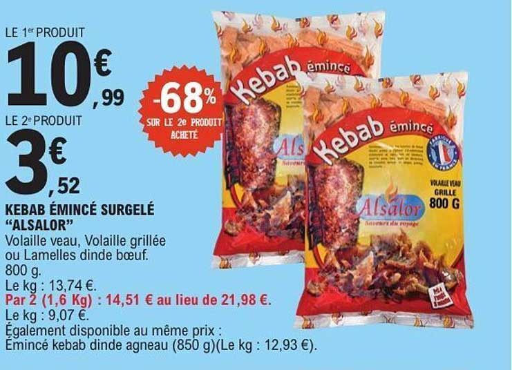 Kebab émincé Alsalor
