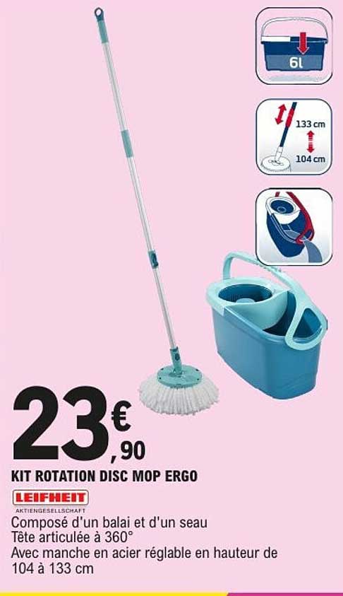 KIT ROTATION DISC MOP ERGO