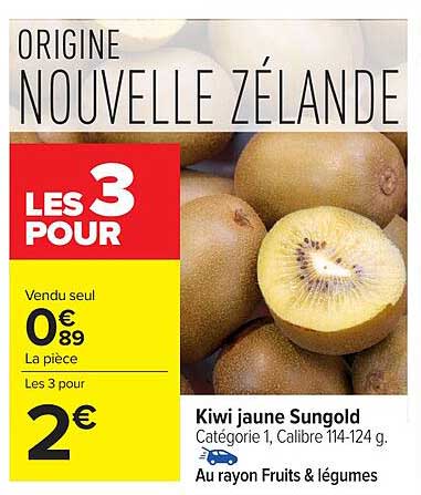 Kiwi jaune Sungold