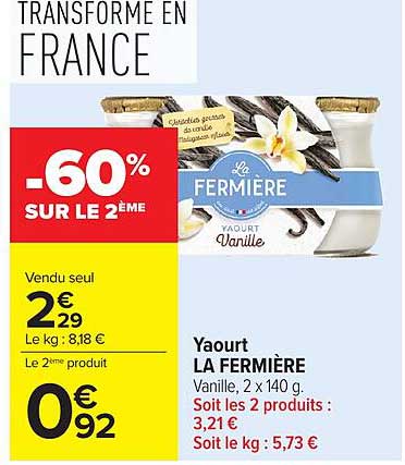 La Fermière Yaourt Vanille